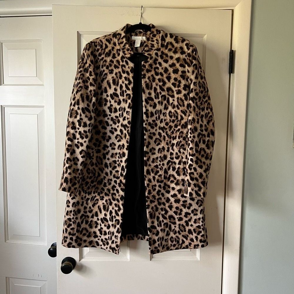 Amazing H&M lightweight leopard coat 14